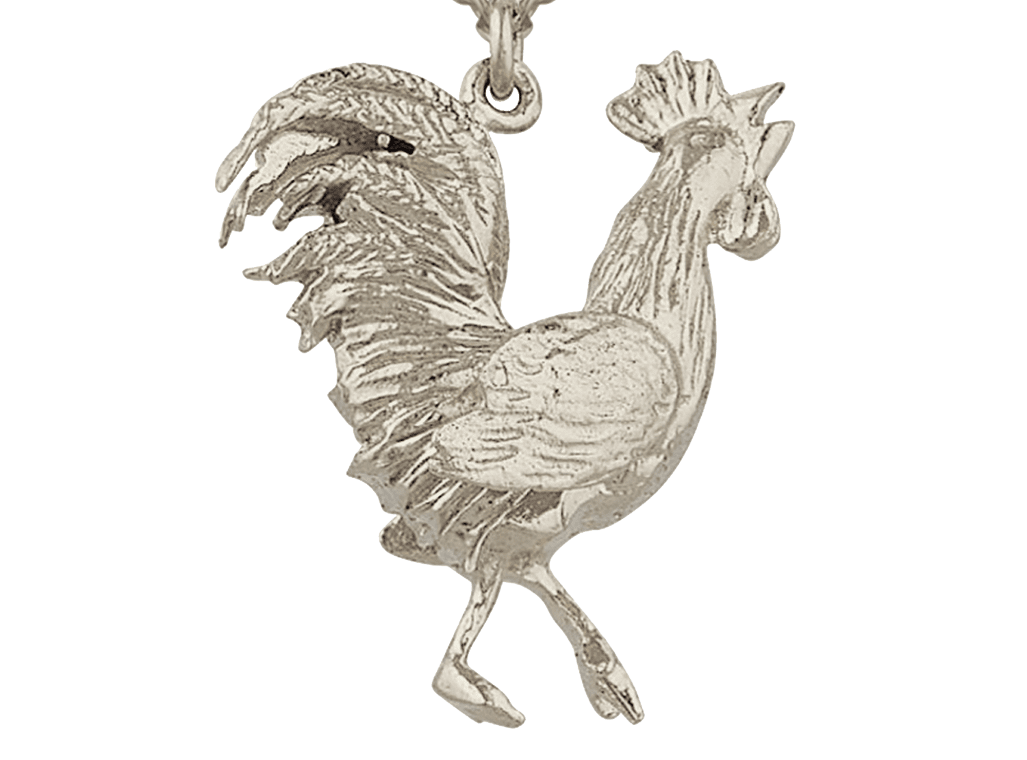 Silver Rooster Necklace