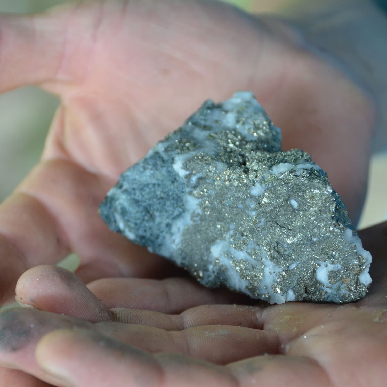 a large piece of untreated fairmined gold