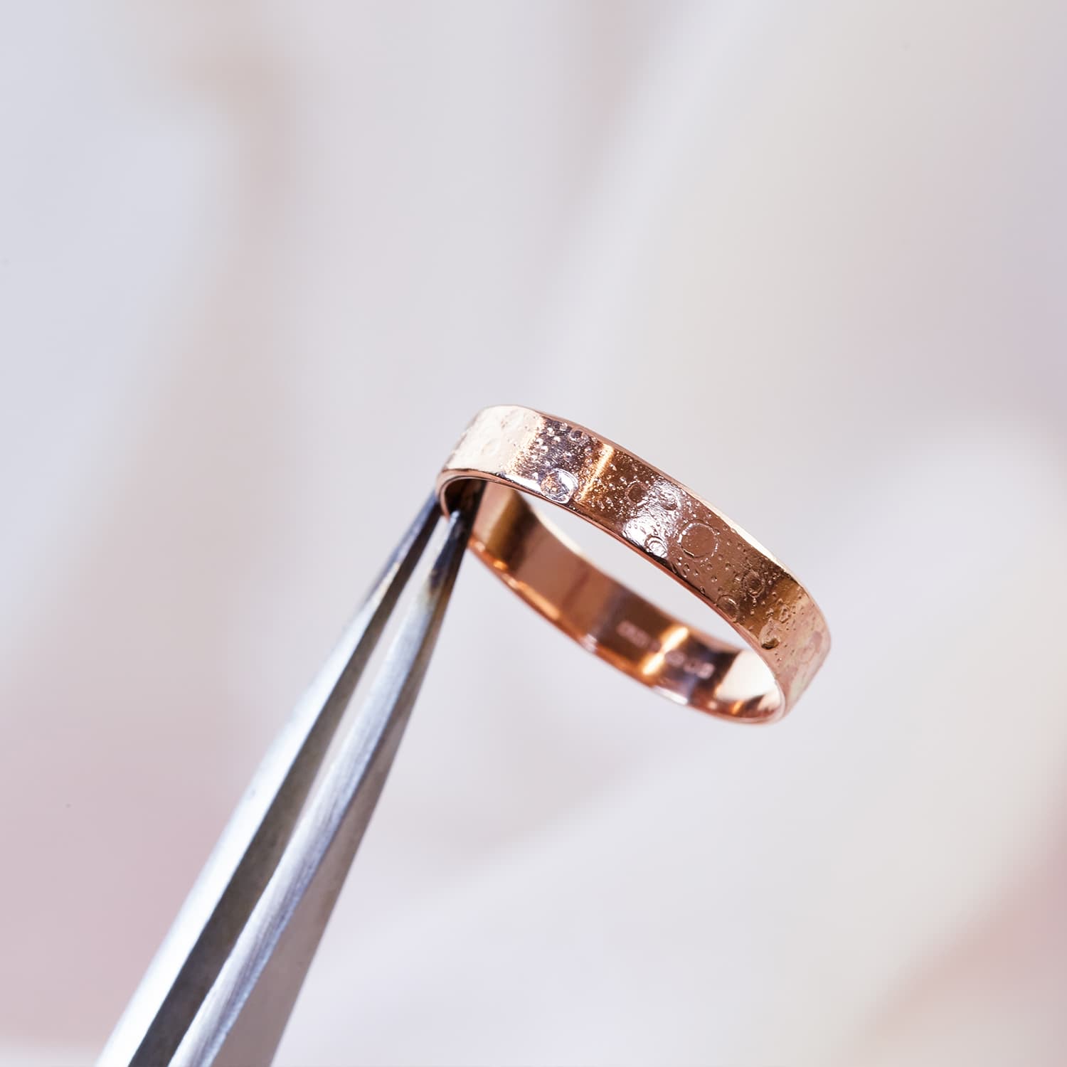 Rose gold One Of A Kind Bespoke detailed band by Alex Monroe Jewellery