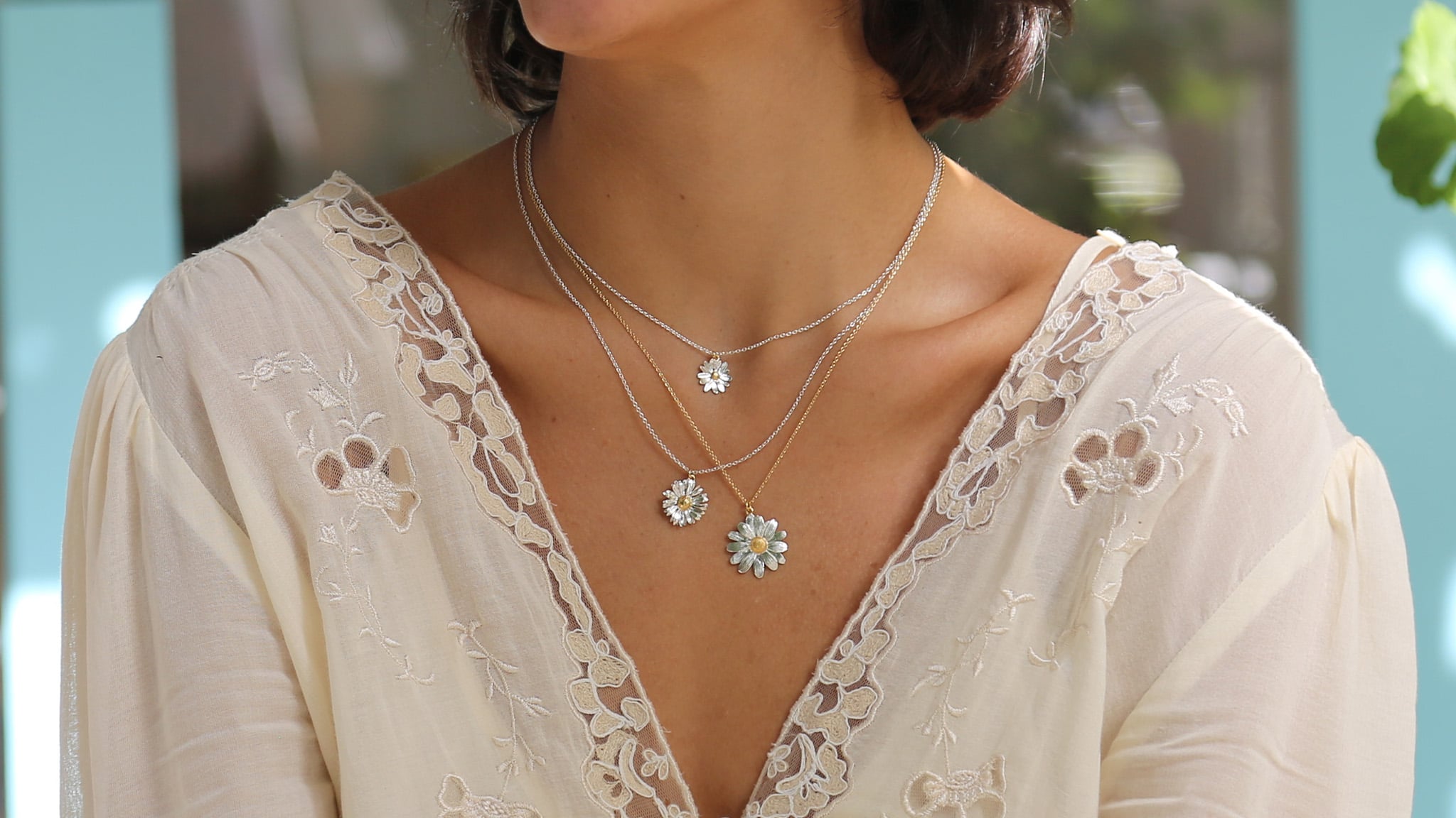 Fritillary Flower Necklace