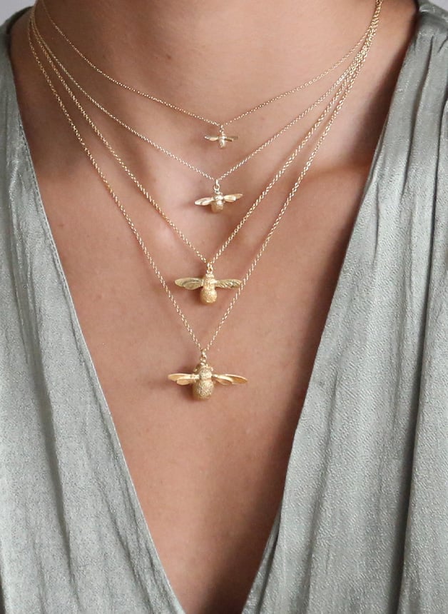 Alex monroe bee store necklace sale