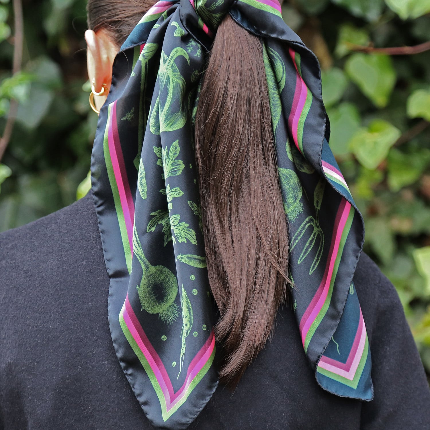 Alex Monroe x Kate Cregoe Potager Silk Scarf 