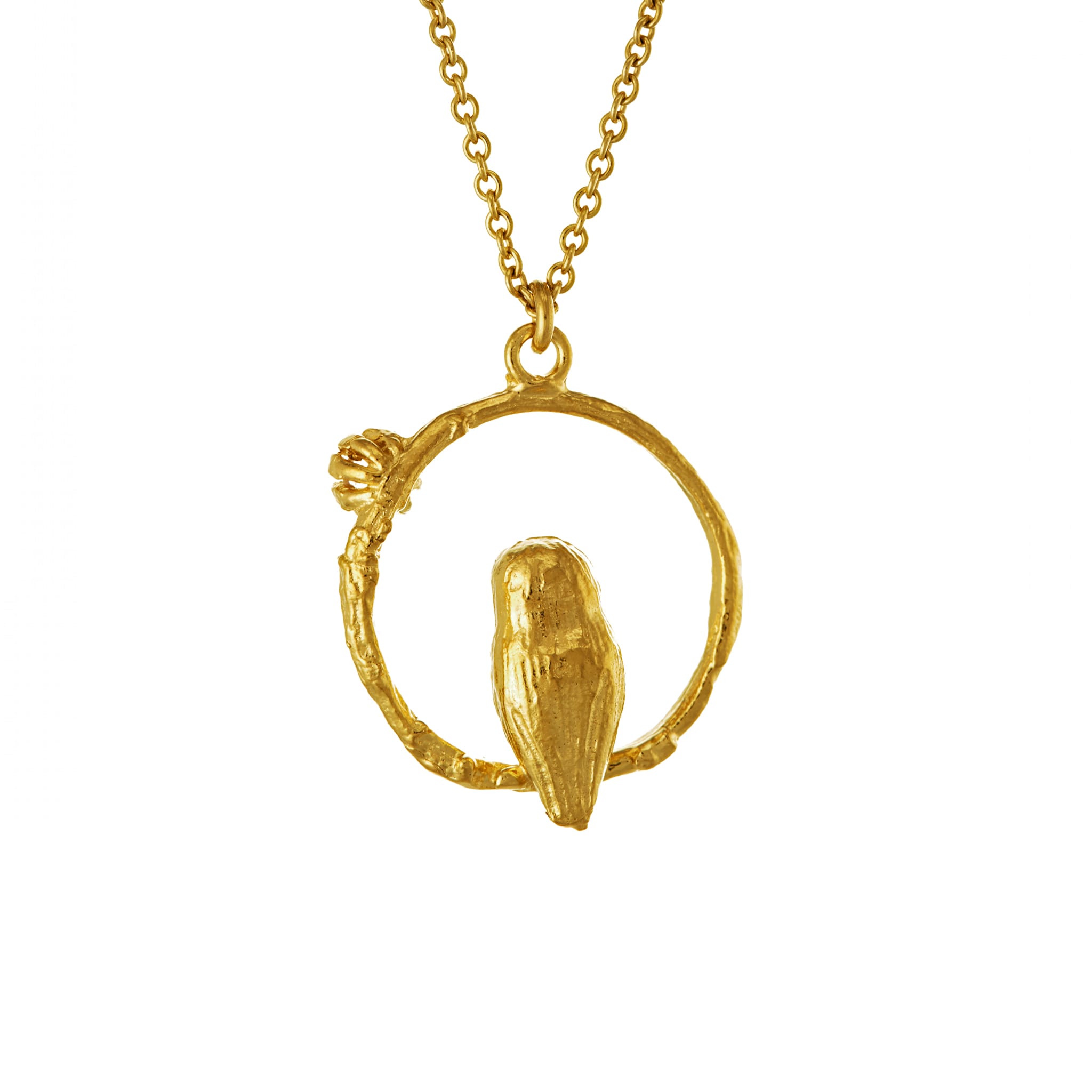 Owl & Moonstone Necklace