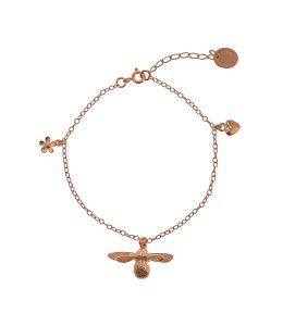 Rose Gold Plate Baby Bee Bracelet Product Photo