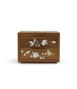 Blossoming Birds Two Drawer Jewellery Box | Alex Monroe Jewellery