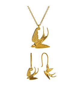 Gold Plate Swooping Swallow Gift Set Product Photo