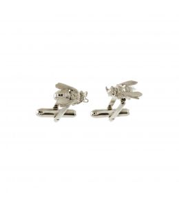 Silver Honey Bee Cufflinks on Paper