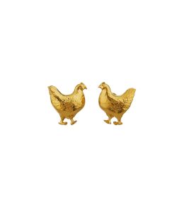 Hen Cufflinks | Alex Monroe Jewellery