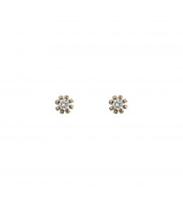 18ct White Gold Diamond Seruni Stud Earrings Product Photo