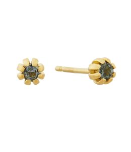 Turquoise Sapphire Seruni Stud Earrings Product Photo