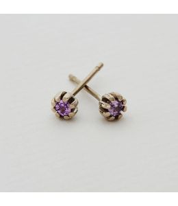 Blush Candy Pink Sapphire Seruni Stud Earrings