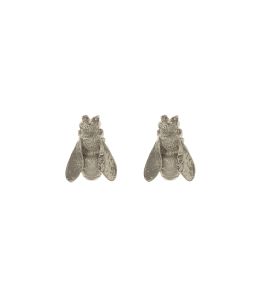 Silver Large Honey Bee Studs Product Photo
