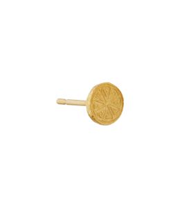 Gold Plate Little Lemon Slice Single Stud Earring Product Photo