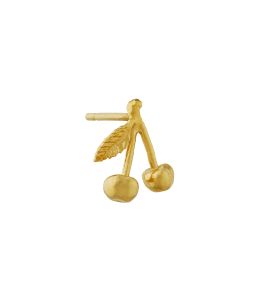Gold Plate Cherry Single Stud Earring Product Photo