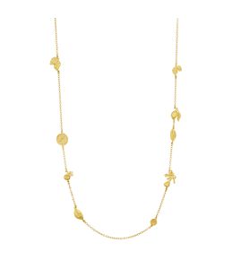 Gold Plate Longline Fruit Medley Station Necklace Product Photo