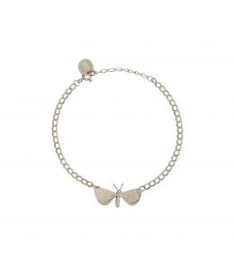 Silver Drab Looper Moth Bracelet Product Photo