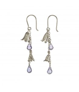 Silver Bluebell Drop Earrings Product Photo