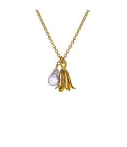 Gold Plate Little Bluebell Necklace Product Photo
