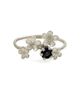 Forget Me Not Iolite Stacking Ring | Alex Monroe Jewellery