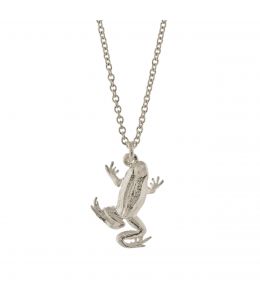 Silver Frog Necklace Product Photo