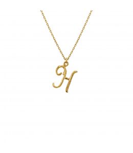 18ct Yellow Gold Enchanted Twig Alphabet - Letter H Product Photo