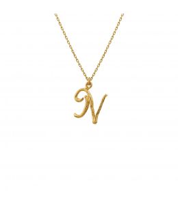 18ct Yellow Gold Enchanted Twig Alphabet - Letter N Product Photo