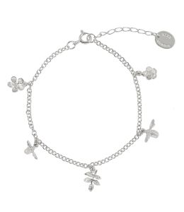 Silver Garden Gathering Charm Bracelet Product Photo