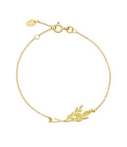 18ct Yellow Gold Inline Wheatsheaf Bracelet Product Photo