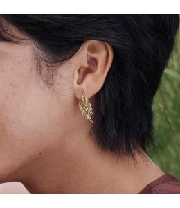 Barley Two-Way Crawler Earrings