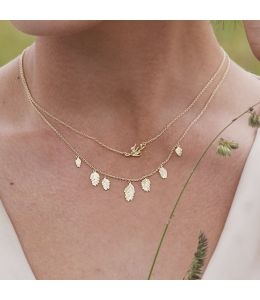 Inline Flyaway Oat Seed Necklace