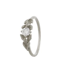 18ct White Gold Wild Grass Union Ring with 0.25ct Diamond Product Photo
