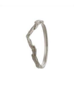 18ct White Gold Wild Grass Wishbone Ring Product Photo