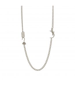 Silver Hook's Treasure Map Necklace Product Photo