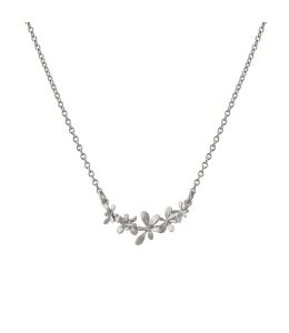 Silver Sprouting Rosette In-Line Necklace Product Photo