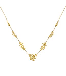Rosette Cluster In-Line Pathway Necklace Product Photo