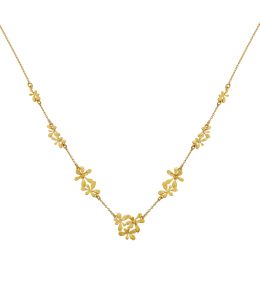 Rosette Cluster In-Line Pathway Necklace Product Photo