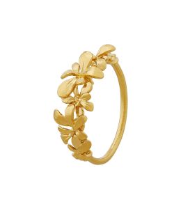 Gold Plate Sprouting Rosette Ring Product Photo