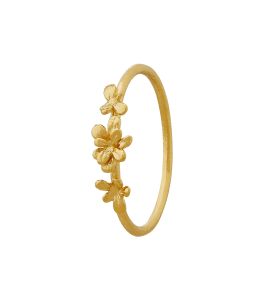 Gold Plate Tiny Sprouting Rosette Ring Product Photo