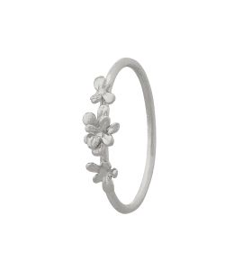 Silver Tiny Sprouting Rosette Ring Product Photo