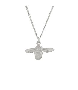 Silver Lil’ Bee Necklace Product Photo