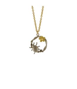 18ct Ladybird Loop Necklace-18ct Yellow Gold