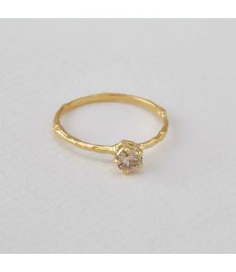 0.25ct Champagne Diamond Eyebright Ring