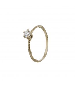 18ct White Gold 4 mm Diamond Eyebright Ring Product Photo