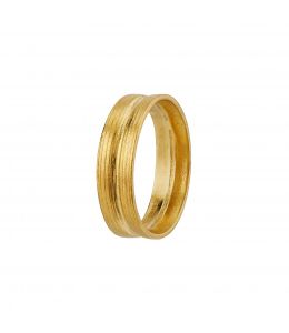 18ct Yellow Gold Grass Blade 5 mm Band Product Photo