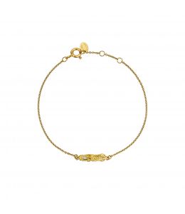 18ct Yellow Gold Diamond Birch Bracelet on Paper