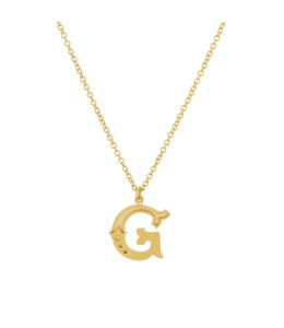 Gold Plate Just my Type Letter G Necklace Product Photo