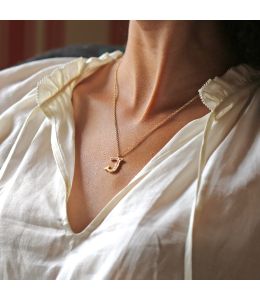 Just My Type Letter J Necklace