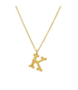 Gold Plate Just my Type Letter K Necklace Product Photo