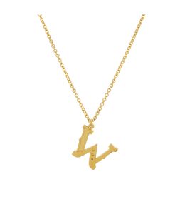 Gold Plate Just my Type Letter W Necklace Product Photo