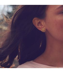 Dandelion Puffball Stud Earrings